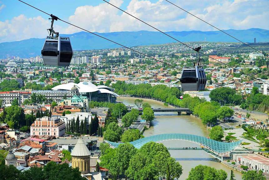 Narikala Fortress & cable car — Tbilisi