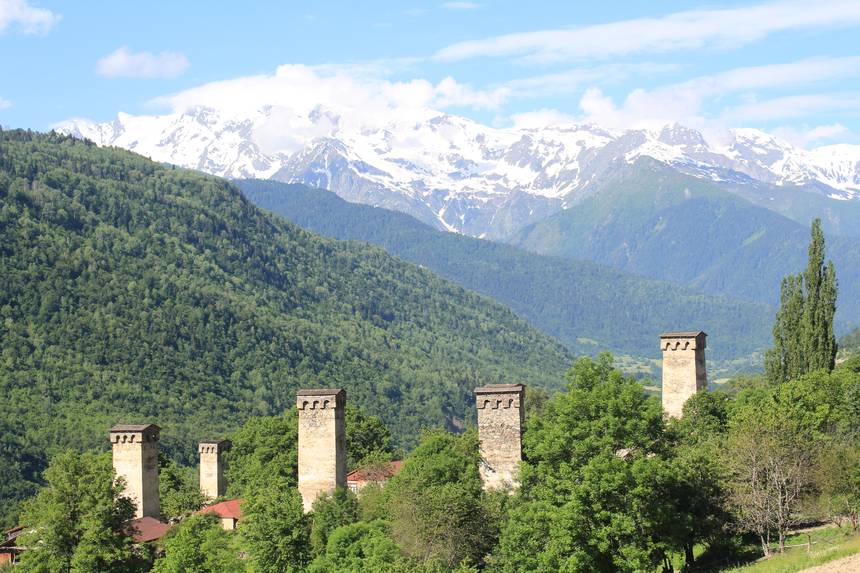Mestia tower houses — Svaneti