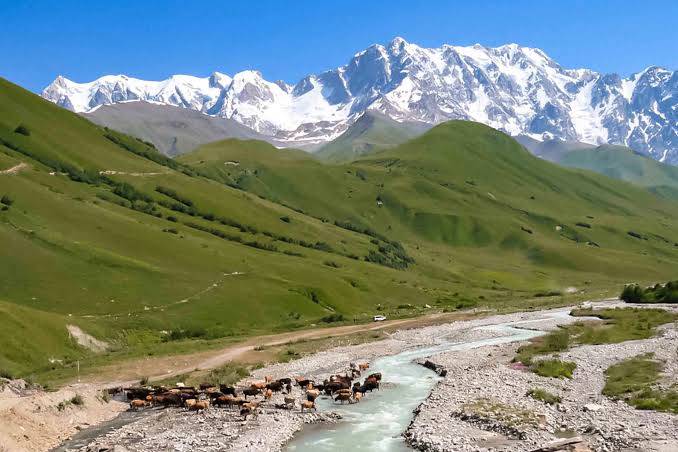 Shkhara glacier walk — Svaneti